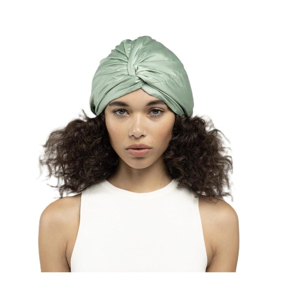 Organic Hair Bonnet Silk Bamboo Sleep Cap Frizz-Free Curly Hair